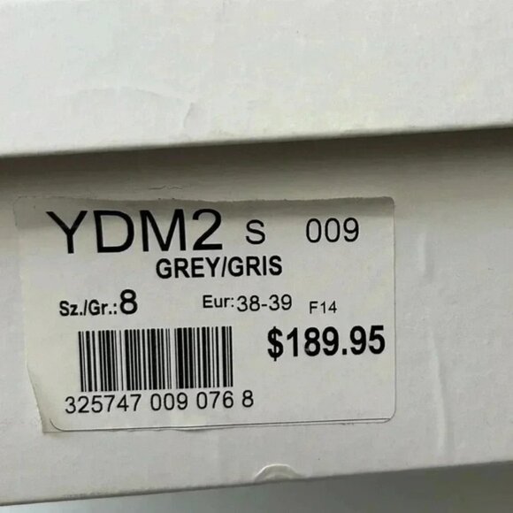 Grey Suede Boots Mid Calf Block Heel Slouch Boot Boho Size EU 38 NEW IN BOX - Picture 14 of 16